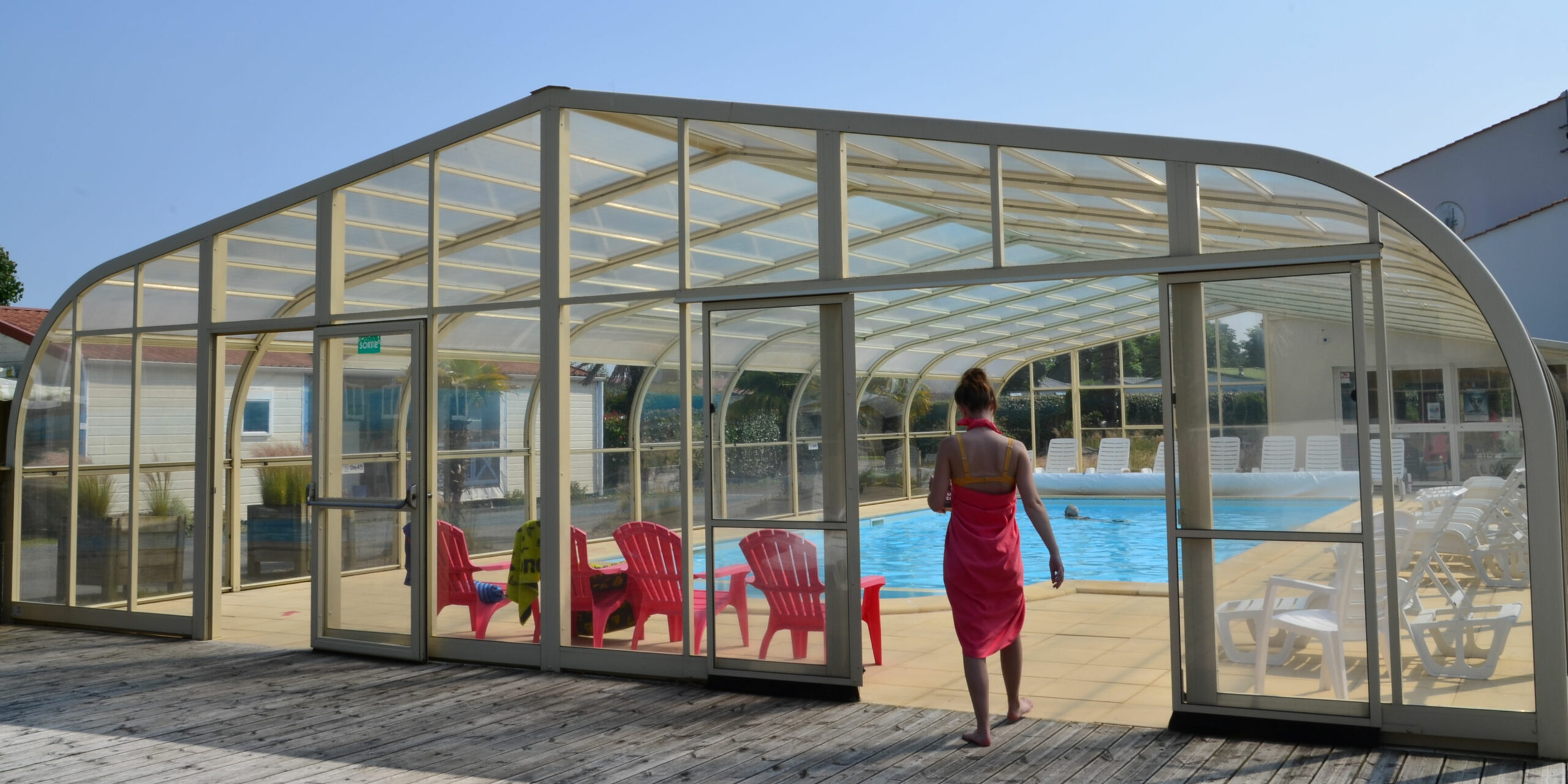 piscine chauffée camping vendée