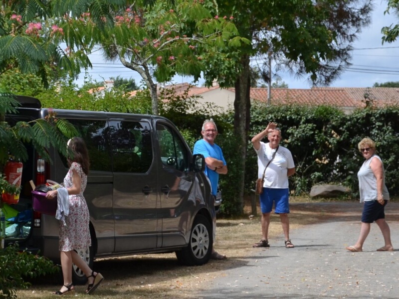 arrivée camping Vendée vacanciers camping nature simplicité