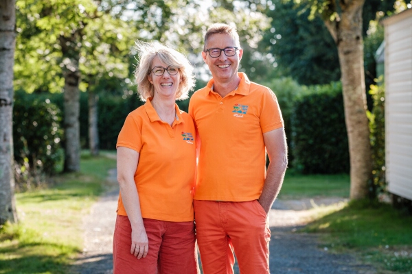 Michel et Valérie propriétaires du Camping Les Logeries à Vairé près des Sables d’Olonne