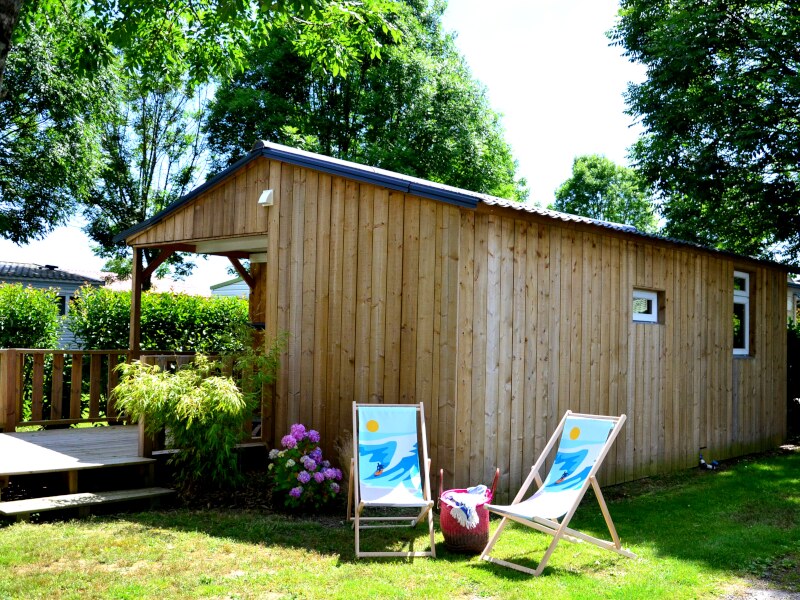transats terrasse camping nature calme Vendée détente extérieur